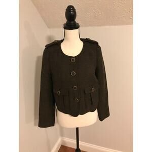 Anthropologie Cartonnier Brigade Brown Tweed Blazer - Size 2 - NWT